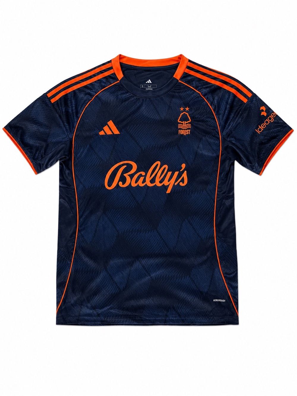 adidas men Navy and Orange Football Jersey Nottingham Forest Soccer futbol